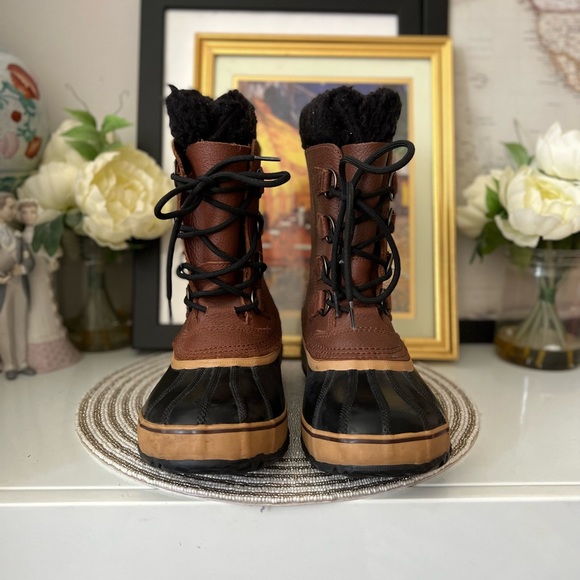 Hand Crafted Sorel Natural Rubber Boots 